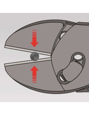 TwinForce Alicate de corte diagonal de alto rendimiento con muelle de apertura con fundas multicomponentes negro atramentado 1