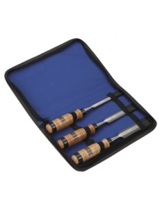 Alyco 125060 juego de 3 formones mango de madera