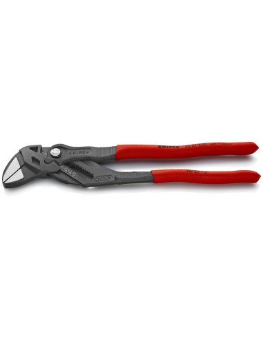 Tenaza llave alicate y llave en una sola herramienta recubiertos de plástico antideslizante gris atramentado 250 mm (cartulina
