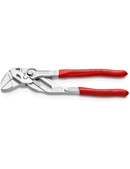 Tenaza llave alicate y llave en una sola herramienta recubiertos de plástico cromado 180 mm (cartulina autoservicio/blíster) KN