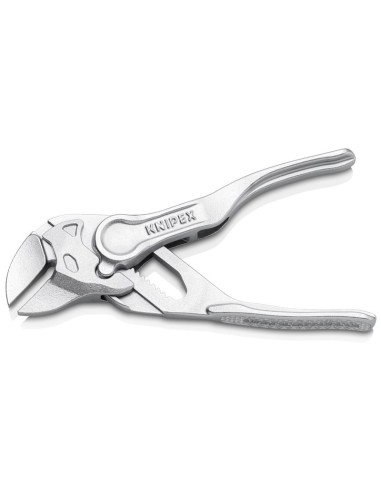 Tenaza llave XS alicate y llave en una sola herramienta superficie rugosa y en relieve cromado 100 mm KNIPEX 86 04 100