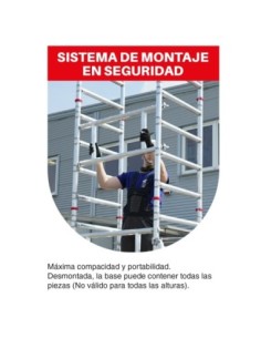 TOP SYSTEM 75x105 | Nuevo Andamio individual de 75x105 | Montaje en seguridad 2