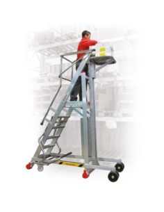 PICK | Escalera con plataforma y plano de carga eléctrico 2