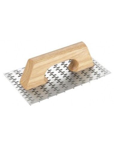 Alyco 195762 rascador rectangular inoxidable monocapa mango madera