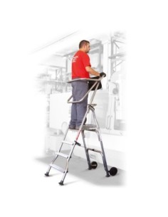 PL | Escalera plegable con amplia plataforma de trabajo 2