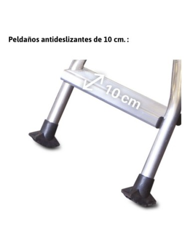 PL | Escalera plegable con amplia plataforma de trabajo