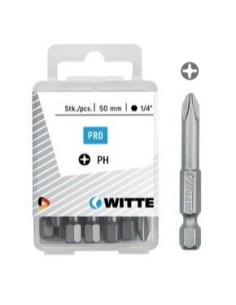 Puntas Phillips de 50 mm en cajita de plástico