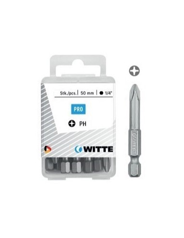 Puntas Phillips de 50 mm en cajita de plástico