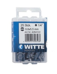 Puntas Planas de 25 mm en cajita de plástico