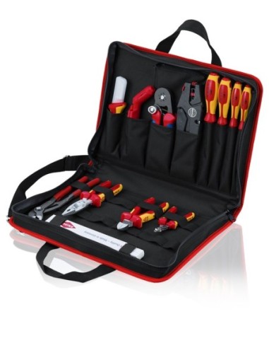 Bolsa portaherramientas Compact Eléctrico de 14 piezas KNIPEX 00 21 11