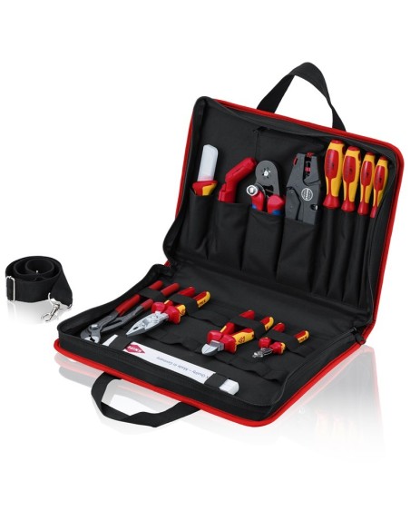 Bolsa portaherramientas Compact Eléctrico de 14 piezas KNIPEX 00 21 11