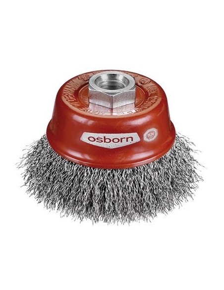 Tazas alambre ondulado - Tuerca M14 (Para amoladora angular 100-115-125)
