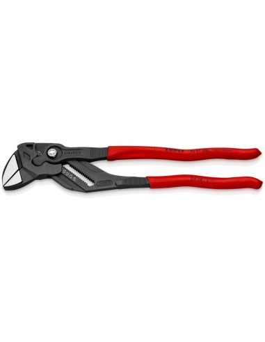 Tenaza llave alicate y llave en una sola herramienta recubiertos de plástico antideslizante gris atramentado 300 mm KNIPEX 86 0