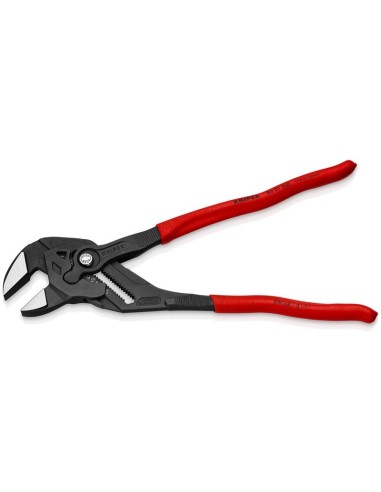 Tenaza llave alicate y llave en una sola herramienta recubiertos de plástico antideslizante gris atramentado 300 mm KNIPEX 86 0