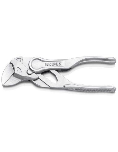 Tenaza llave XS alicate y llave en una sola herramienta superficie rugosa y en relieve cromado 100 mm KNIPEX 86 04 100 BK