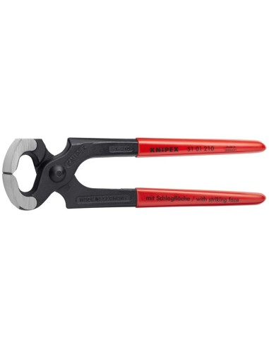 Tenaza para carpintero recubiertos de plástico negro atramentado 210 mm KNIPEX 51 01 210