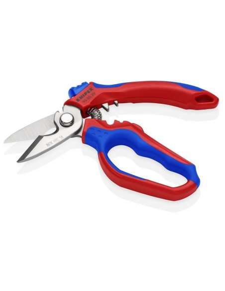 Tijeras de electricista anguladas con fundas multicomponentes, reforzadas con fibras de vidrio 160 mm KNIPEX 95 05 20 SB