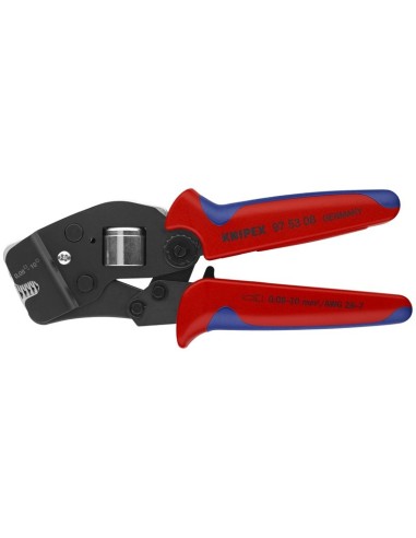 Alicate autoajustable para crimpar punteras huecas de acceso frontal con fundas multicomponentes bruñido 190 mm KNIPEX 97 53 08