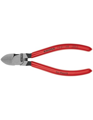 Alicate de corte diagonal para plásticos recubiertos de plástico 140 mm KNIPEX 72 01 140