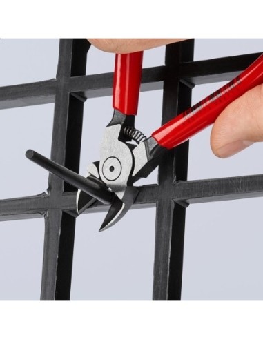 Alicate de corte diagonal para plásticos recubiertos de plástico 140 mm KNIPEX 72 01 140