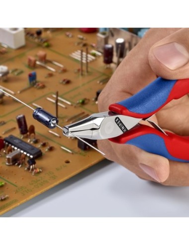 Alicate de montaje para electrónica con fundas multicomponentes 130 mm KNIPEX 36 12 130