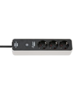 Base de tomas múltiples inteligente Ecolor compatible con brennenstuhlConnect WiFi