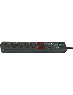Base de tomas múltiples Secure-Tec con protección contra subidas de tensión y función Master/Seguidor