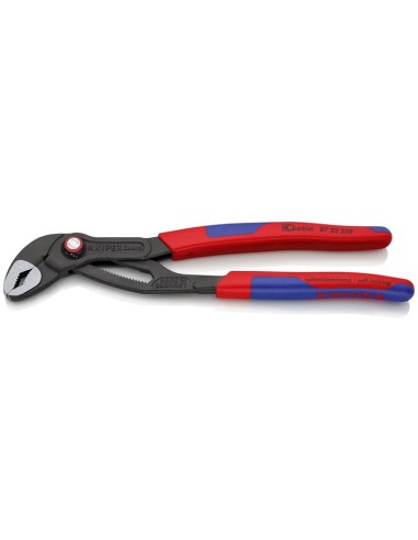 Cobra QuickSet Tenaza para bombas de agua con fundas esbeltas en dos componentes gris atramentado 250 mm (cartulina autoservic