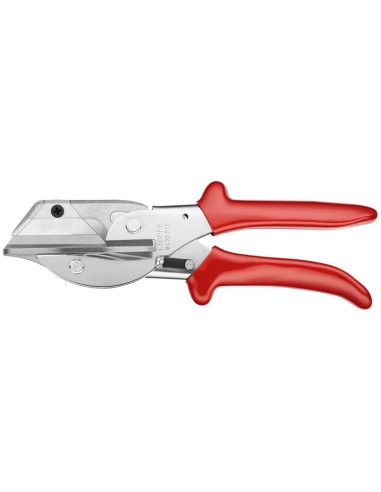 Cortaingletes para perfiles de plástico y goma con fundas de plástico cromado 215 mm KNIPEX 94 35 215 EAN