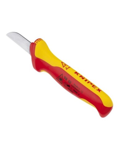 Cuchillo para cable mango aislante en dos componentes, según norma VDE 190 mm KNIPEX 98 52