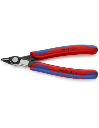 Electronic Super Knips con fundas multicomponentes bruñido 125 mm KNIPEX 78 41 125