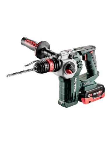MARTILLO A BATERÍA 18V + 1 BATERÍA + CARCADOR + MALETÍN + PORTABROCAS METABO 600211540 KHA 18 LTX BL 24