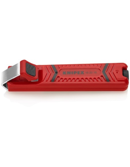 Pelamangueras con hoja de bisturí carcasa de plástico resistente a los golpes 130 mm KNIPEX 16 20 16 SB