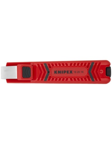 Pelamangueras con hoja de bisturí carcasa de plástico resistente a los golpes 130 mm KNIPEX 16 20 16 SB
