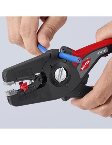 PreciStrip16 Pelacables autoajustable 195 mm (cartulina autoservicio/blíster) KNIPEX 12 52 195 SB