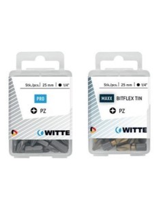 Puntas Pozidriv de 25 mm en cajita de plástico