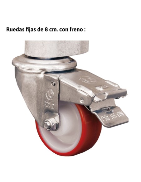 RAPIDO 140 | Andamio de aluminio con ruedas y plataforma de 140x60 cm.