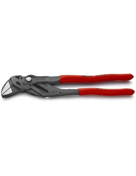 Tenaza llave alicate y llave en una sola herramienta recubiertos de plástico antideslizante gris atramentado 250 mm KNIPEX 86 0