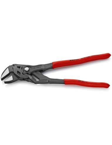 Tenaza llave alicate y llave en una sola herramienta recubiertos de plástico antideslizante gris atramentado 250 mm KNIPEX 86 0