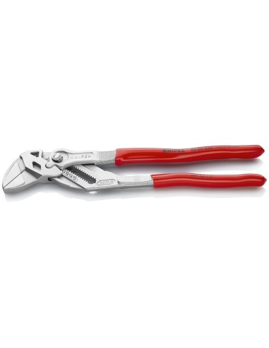 Tenaza llave alicate y llave en una sola herramienta recubiertos de plástico cromado 250 mm (cartulina autoservicio/blíster) KN