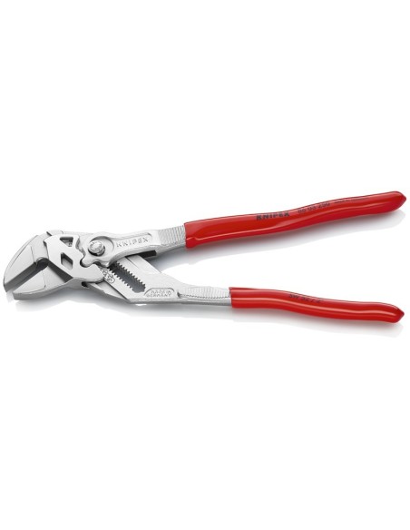 Tenaza llave alicate y llave en una sola herramienta recubiertos de plástico cromado 250 mm (cartulina autoservicio/blíster) KN