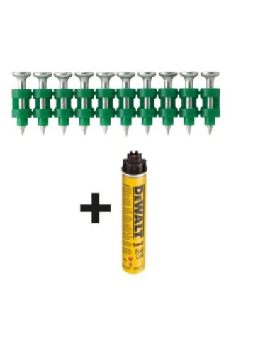 DDF6510030 - Clavos 30 mm x 2,6mm para fijación a gas C5 Track-It Nails + Carga de Gas