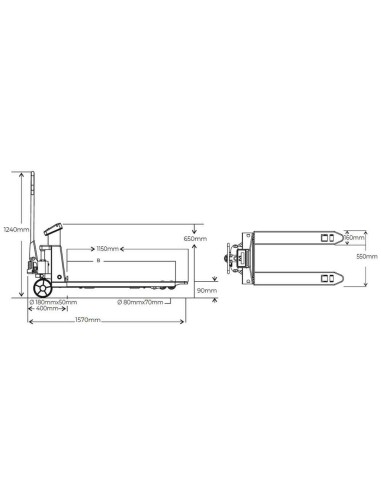 TRANSPALET PESADOR | HUB30KG