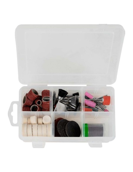 MINI ESMERILADORA DOBLE SET 110 PIEZAS | DSM75SET_230V