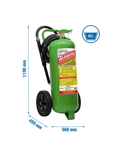 ECOFIRE EXT040G GREEN CARRO 40 L