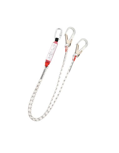 DOBLE ESLINGA Ø10,5 FIJA LONG 2M C/AA011+ 2XAA023 (GRAN APERTURA 60MM) + ABSORBEDOR ABE