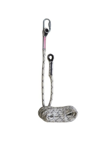 Cuerda de poliamida kernmantle de Ø14 mm especial para LV10 y LV12. Longitud de 10 m. EN 353-2