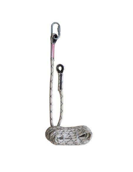 Cuerda de poliamida kernmantle de Ø14 mm especial para LV10 y LV12. Longitud de 10 m. EN 353-2