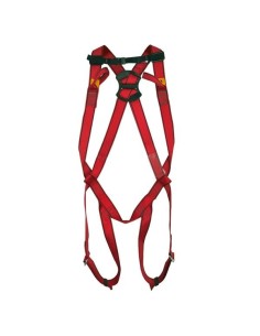 Punto de anclaje frontal y dorsal. Hebilla de conexión y regulación en pierna y pecho. Con cinta subglútea. EN 361 Talla XXL