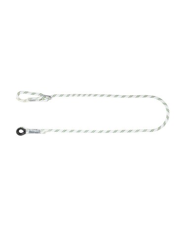 Eslinga universal de posicionamiento regulable. Fabricada en poliamida con guardacabos en un extremo y regulación en el otro.